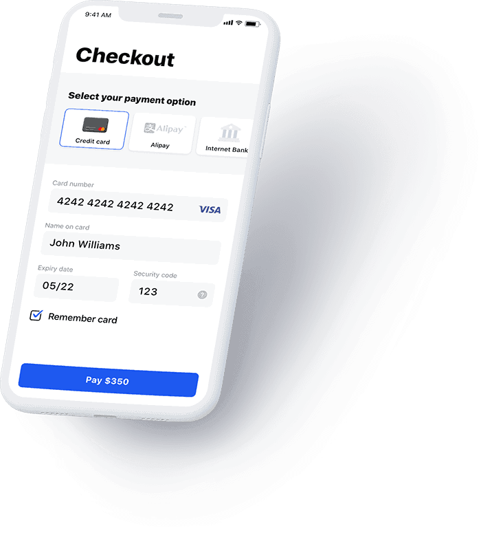 รับออกแบบเว็บไซต์ ภาพหน้าจอการชำระเงินออนไลน์: บัตรเครดิต, Alipay, ธนาคารออนไลน์ จ่าย $350