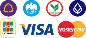 รับออกแบบเว็บไซต์ โลโก้ธนาคารไทยและบัตรเครดิต: JCB, Visa, MasterCard